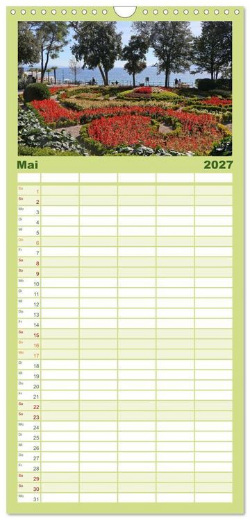 Produktbild: Familienplaner 2027 - Zauberhaftes Opatija mit 5 Spalten (Wandkalender, 21 x 45 cm) CALVENDO