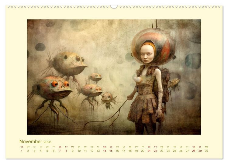 Produktbild: Surreale Alienwelt (Wandkalender 2026 DIN A2 quer), CALVENDO Monatskalender