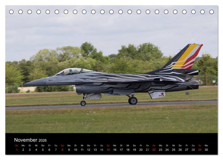 Produktbild: Milit&auml;rflugzeuge 2026 (Tischkalender 2026 DIN A5 quer), CALVENDO Monatskalender