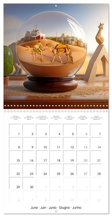 Produktbild: Small world in the glas sphere (Wall Calendar 2026 12 &times; 12 Inch) CALVENDO 12 Month Wall Calendar