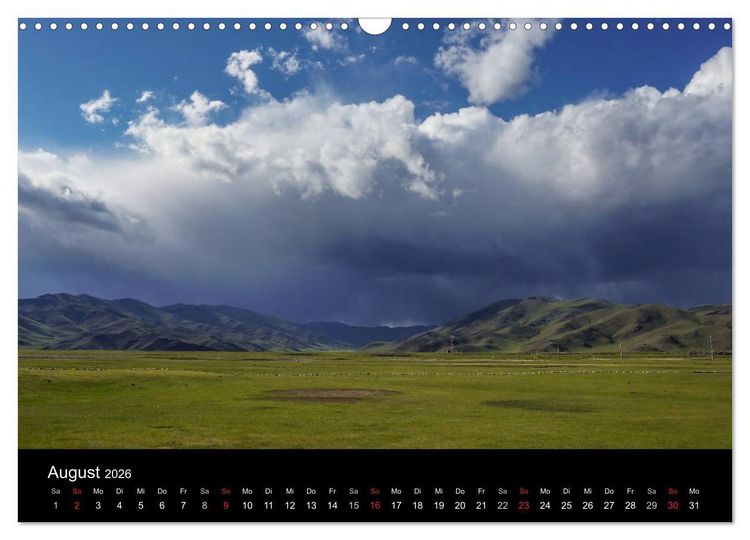 Produktbild: Mongolei - Zwischen Mittelalter und Moderne (Wandkalender 2026 DIN A3 quer), CALVENDO Monatskalender