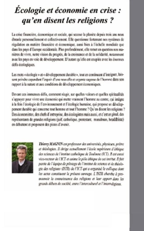Produktbild: Ecologie et economie en crise : qu'en disent les religions ?