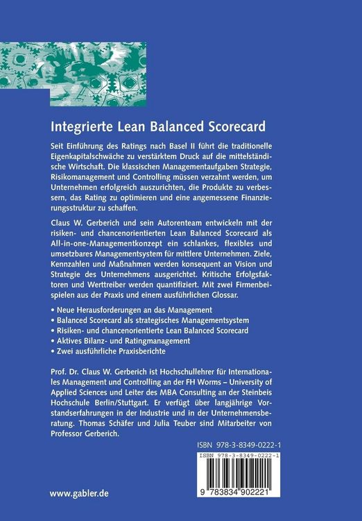 Produktbild: Integrierte Lean Balanced Scorecard