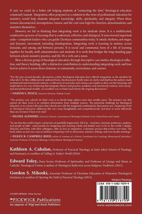 Produktbild: Integrating Work in Theological Education