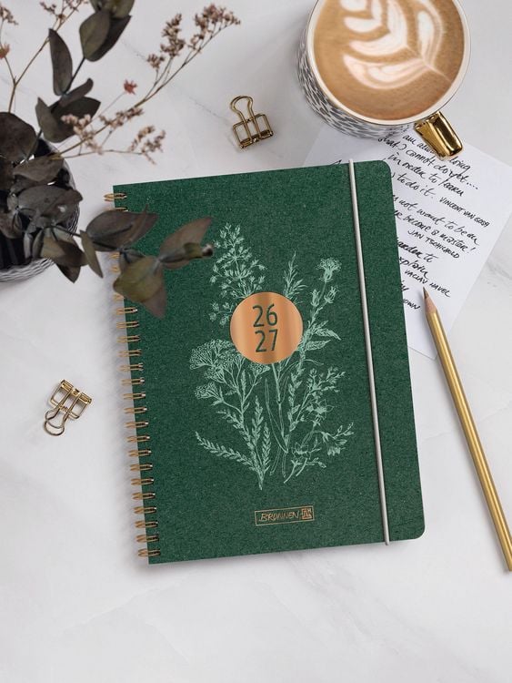 Produktbild: Sch&uuml;lerkalender 2026/2027 "Botanical" | A5, Karton