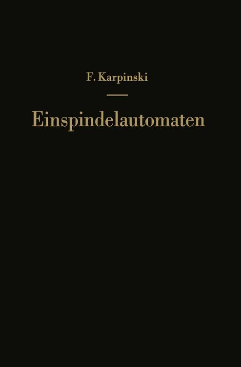 Produktbild: Einspindelautomaten