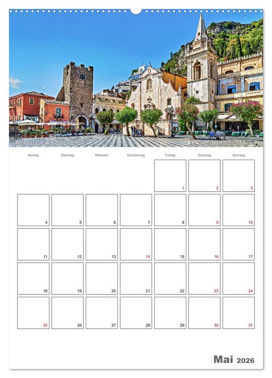 Produktbild: Italiens Sch&ouml;nheit - Terminplaner (hochwertiger Premium Wandkalender 2026 DIN A2 hoch), Kunstdruck in Hochglanz
