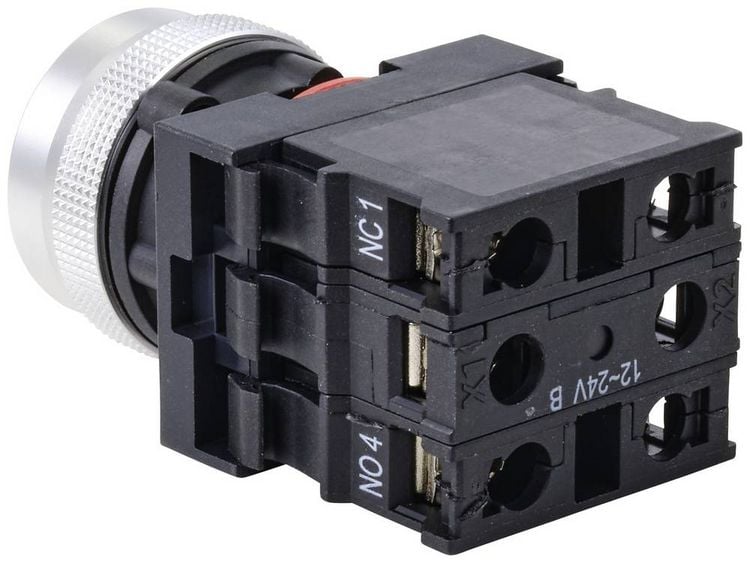 Produktbild: TRU COMPONENTS TC-10091040 ONPOW26-11E/R/12V Druckschalter 250 V 5 A 1 x Ein/(Ein) tastend Rot IP40 1 St.