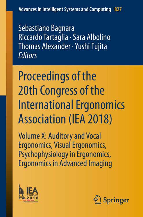 Produktbild: Proceedings of the 20th Congress of the International Ergonomics Association (IEA 2018)