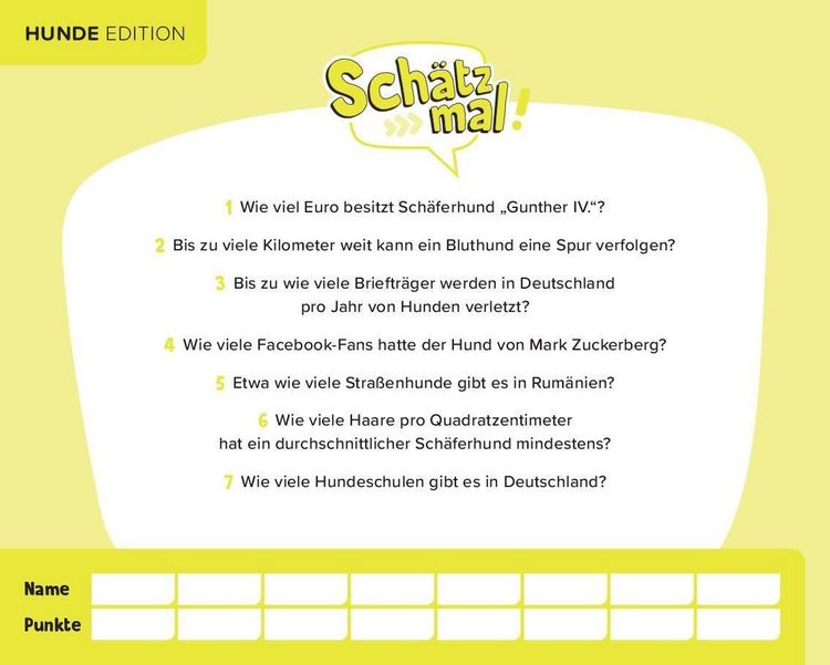 Produktbild: Sch&auml;tz mal! Hunde Edition