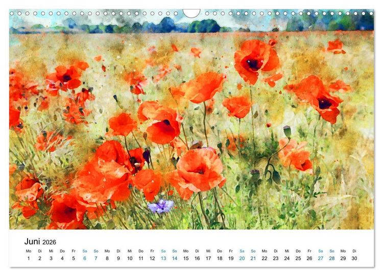 Produktbild: Havelland in Aquarell (Wandkalender 2026 DIN A3 quer), CALVENDO Monatskalender