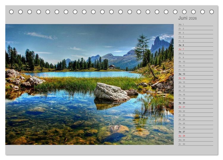 Produktbild: Ufer der Tr&auml;ume (Tischkalender 2026 DIN A5 quer), CALVENDO Monatskalender
