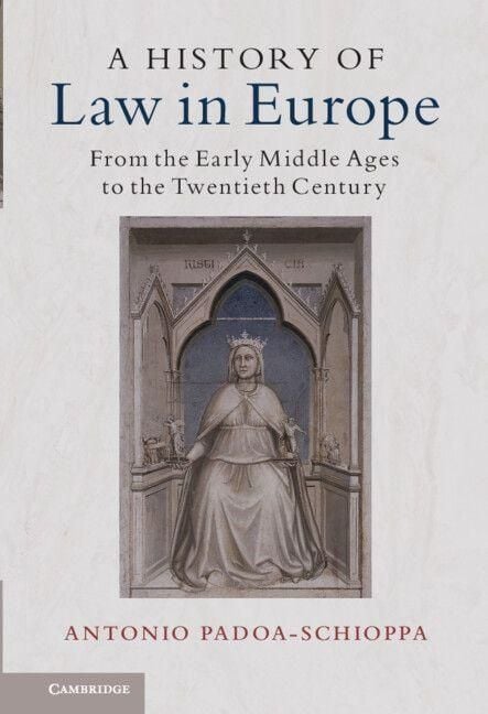 Produktbild: A History of Law in Europe
