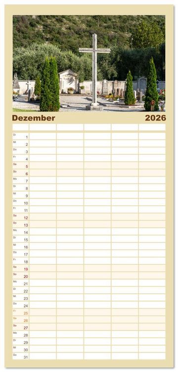 Produktbild: Familienplaner 2026 - Nago-Torbole, der sch&ouml;ne Norden vom Gardasee mit 5 Spalten (Wandkalender, 21 x 45 cm) CALVENDO