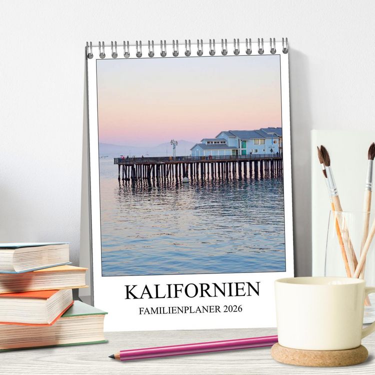 Produktbild: Kalifornien - Familienplaner 2026 (Tischkalender 2026 DIN A5 hoch), CALVENDO Monatskalender