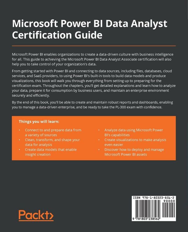 Produktbild: Microsoft Power BI Data Analyst Certification Guide