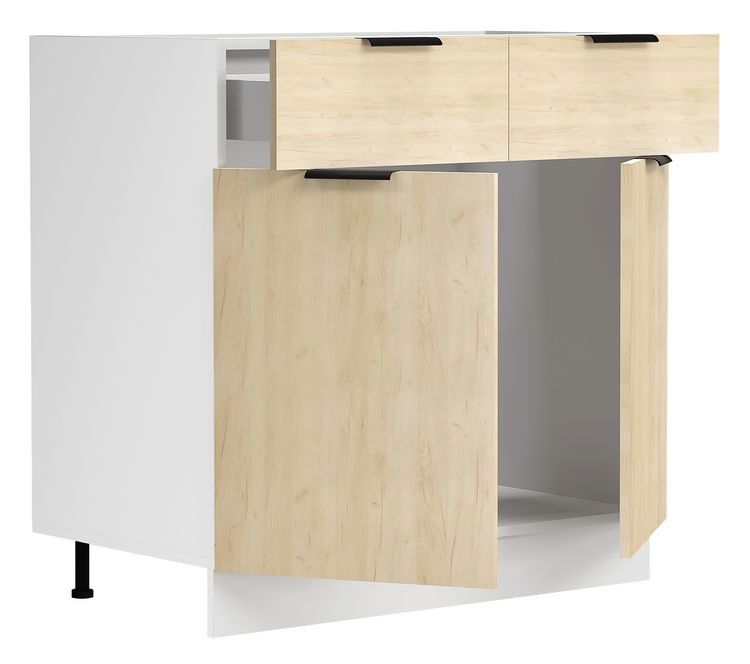 Produktbild: K&uuml;chenschrank B80 cm Unterschrank Schublade Fasola