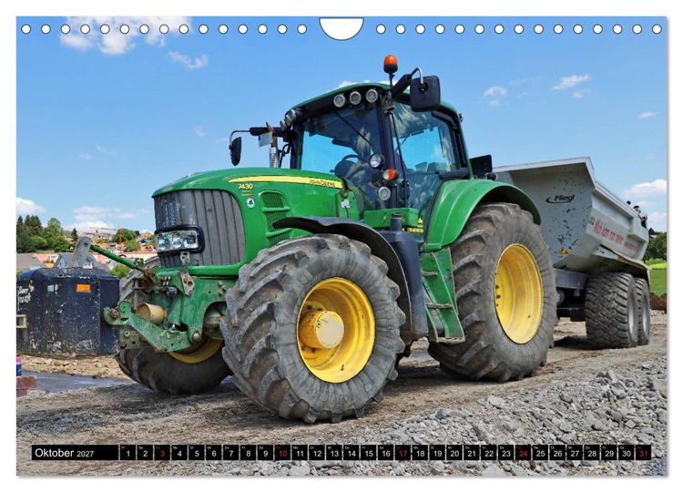 Produktbild: Baufahrzeuge auf der Baustelle (Wandkalender 2027 DIN A4 quer), CALVENDO Monatskalender