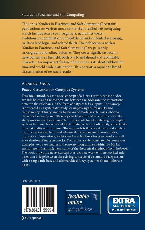 Produktbild: Fuzzy Networks for Complex Systems