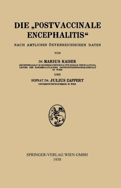 Produktbild: Die &bdquo;Postvaccinale Encephalitis&ldquo;