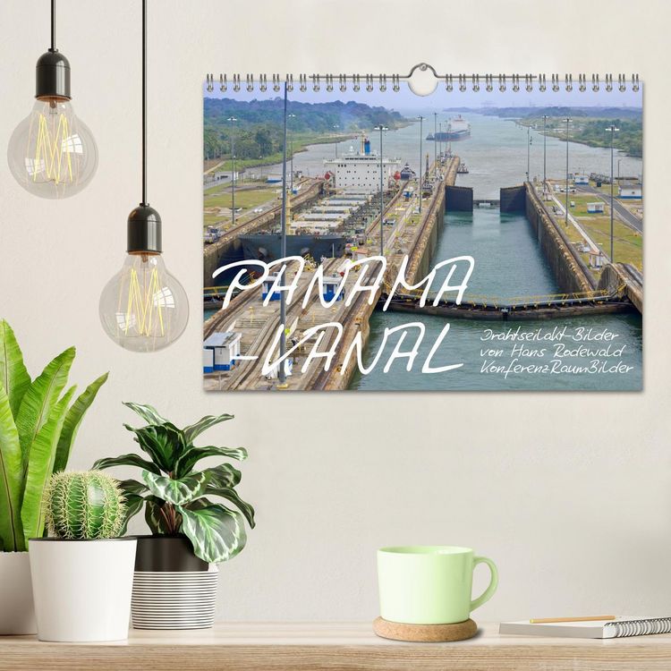 Produktbild: PANAMA-KANAL: Drahtseilakt-Bilder (Wandkalender 2026 DIN A4 quer), CALVENDO Monatskalender