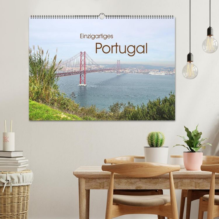 Produktbild: Einzigartiges Portugal (Wandkalender 2026 DIN A2 quer), CALVENDO Monatskalender