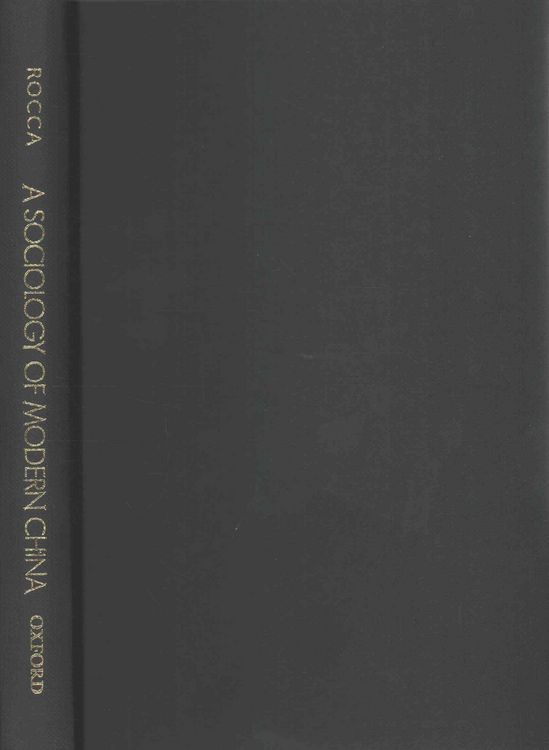 Produktbild: A Sociology of Modern China