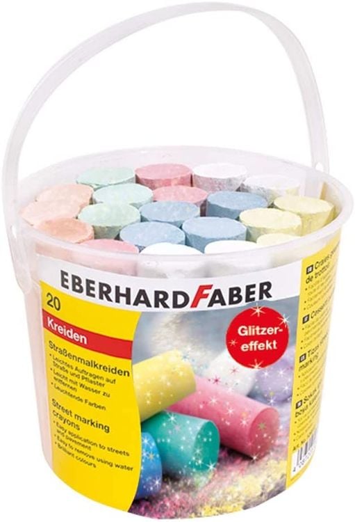 Bild vom Artikel Eberhard Faber 526520 - Straßenmalkreide Glitzer, 20er Eimer vom Autor 