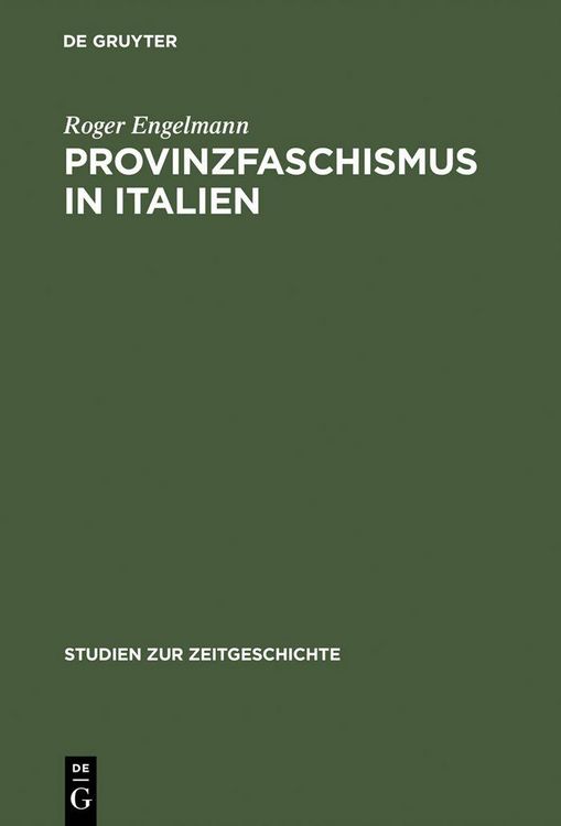 Produktbild: Provinzfaschismus in Italien