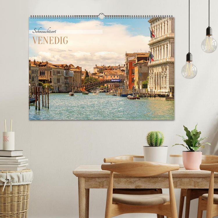 Produktbild: Sehnsuchtsort Venedig 2026 (Wandkalender 2026 DIN A2 quer), CALVENDO Monatskalender