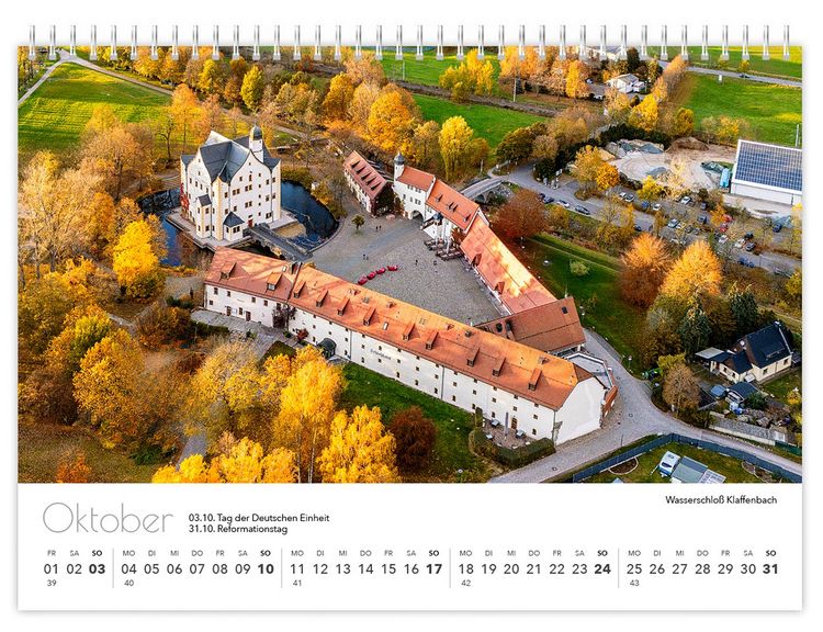 Produktbild: Kalender Sachsen von oben kompakt 2027