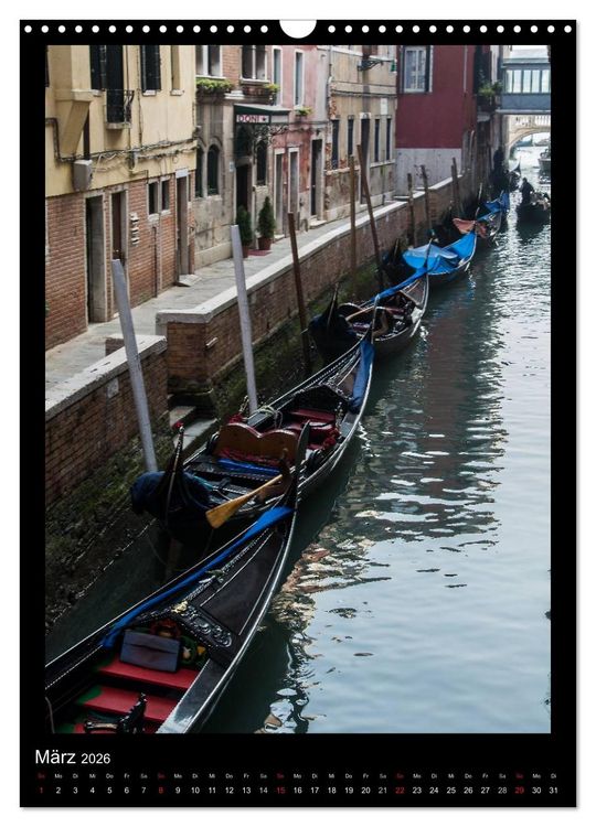 Produktbild: Venedig &ndash; La Romantica (Wandkalender 2026 DIN A3 hoch), CALVENDO Monatskalender