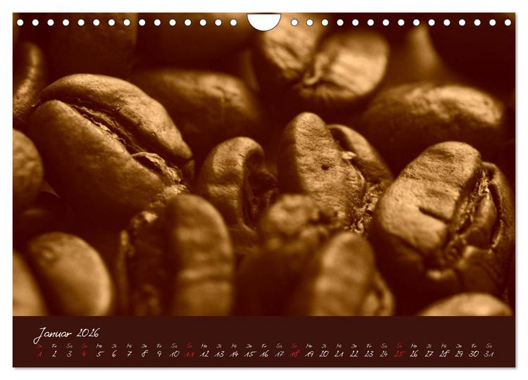 Produktbild: Kaffee Genuss Jahreskalender (Wandkalender 2026 DIN A4 quer), CALVENDO Monatskalender