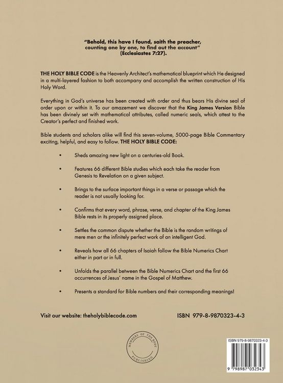 Produktbild: The Holy Bible Code