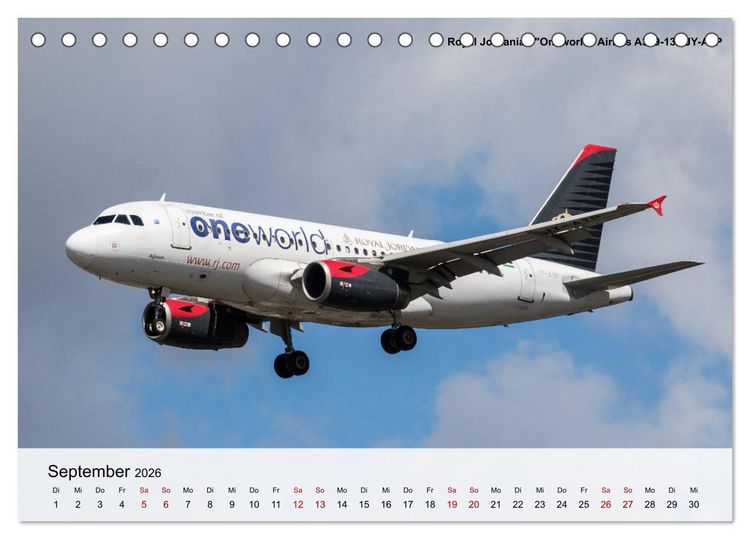 Produktbild: Sch&ouml;nheiten der Luftfahrt 2026 (Tischkalender 2026 DIN A5 quer), CALVENDO Monatskalender
