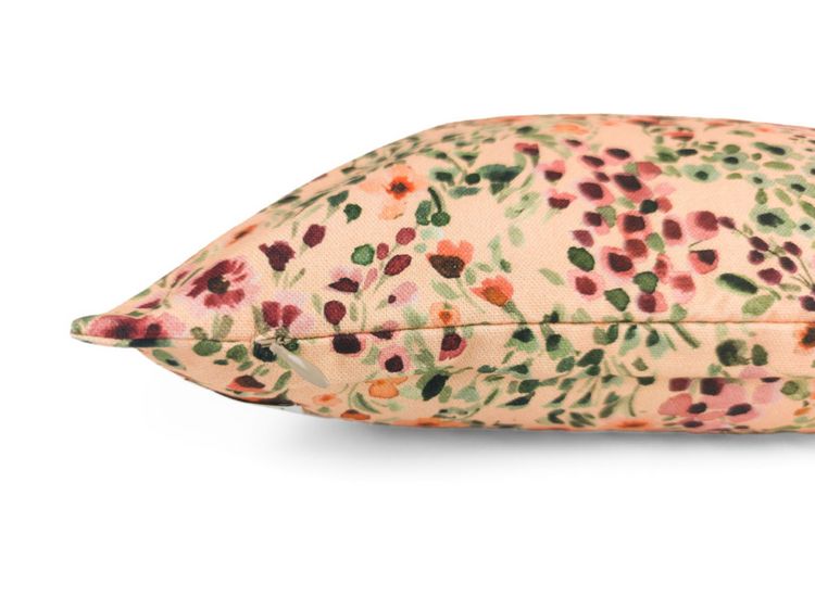 Produktbild: Dekokissen - Aquarellblumen pfirsich