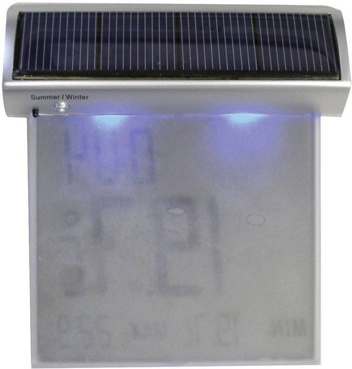 Produktbild: TFA Dostmann Vision Solar Thermometer Silber 30.1035