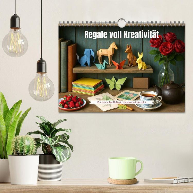 Produktbild: Regale voll Kreativit&auml;t (Wandkalender 2026 DIN A4 quer), CALVENDO Monatskalender