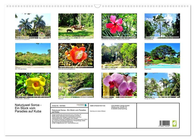 Produktbild: Naturjuwel Soroa - Ein St&uuml;ck vom Paradies auf Kuba (Wandkalender 2026 DIN A2 quer), CALVENDO Monatskalender