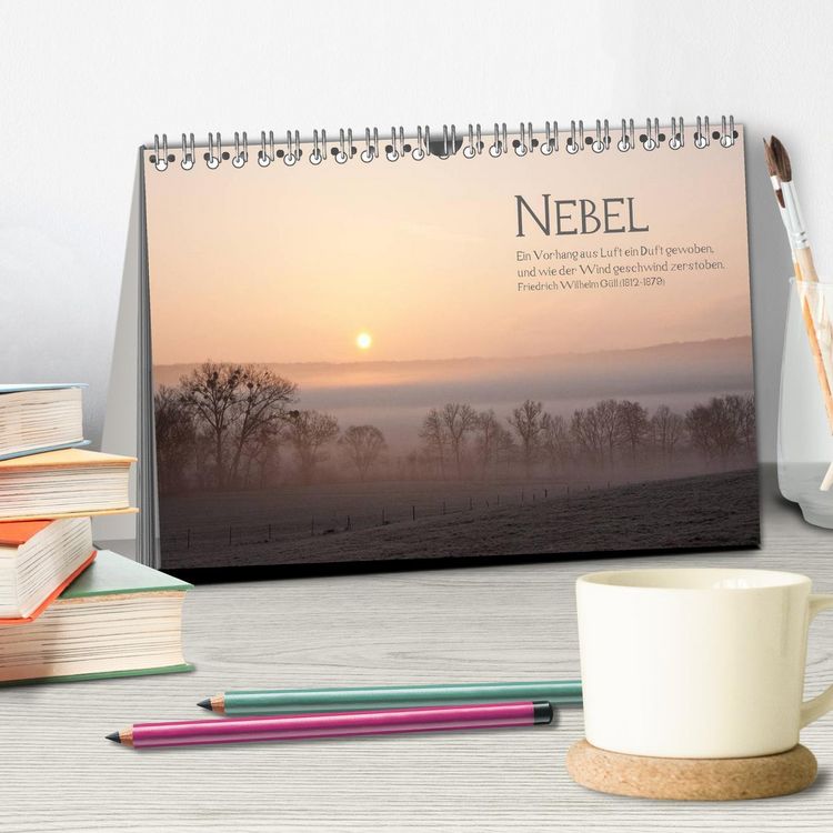 Produktbild: NEBEL (Tischkalender 2026 DIN A5 quer), CALVENDO Monatskalender