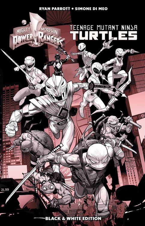 Produktbild: Mighty Morphin Power Rangers/Teenage Mutant Ninja Turtles B&w Limited Edition