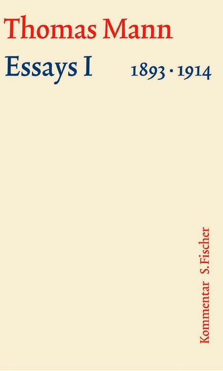 Produktbild: Essays I 1893-1914