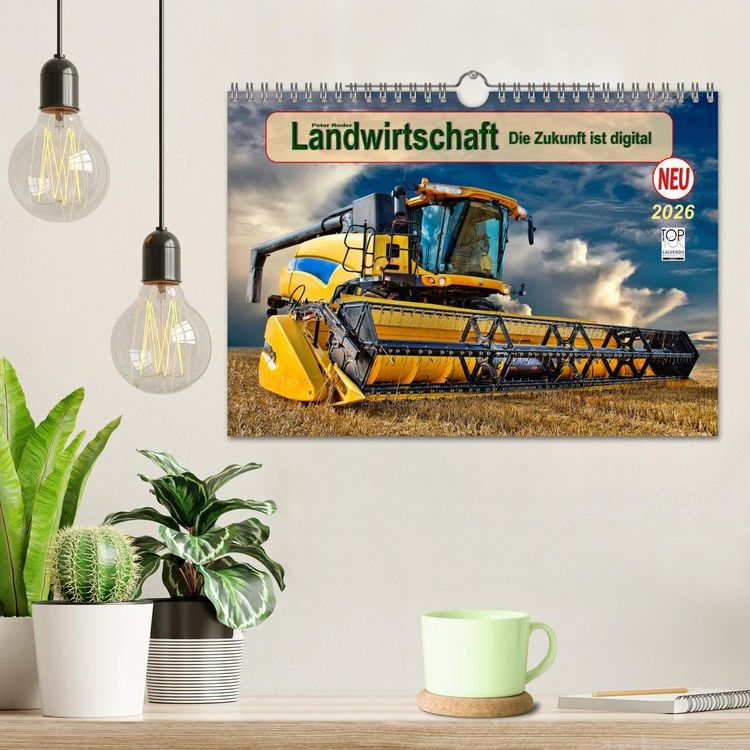 Produktbild: Landwirtschaft - die Zukunft ist digital (Wandkalender 2026 DIN A4 quer), CALVENDO Monatskalender