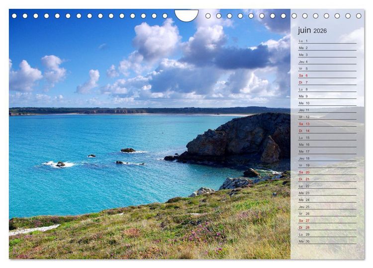 Produktbild: Bretagne La presqu'&icirc;le de Crozon (Calendrier mural 2026 DIN A4 vertical), CALVENDO calendrier mensuel