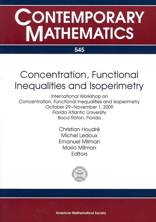 Produktbild: Concentration, Functional Inequalities and Isoperimetry