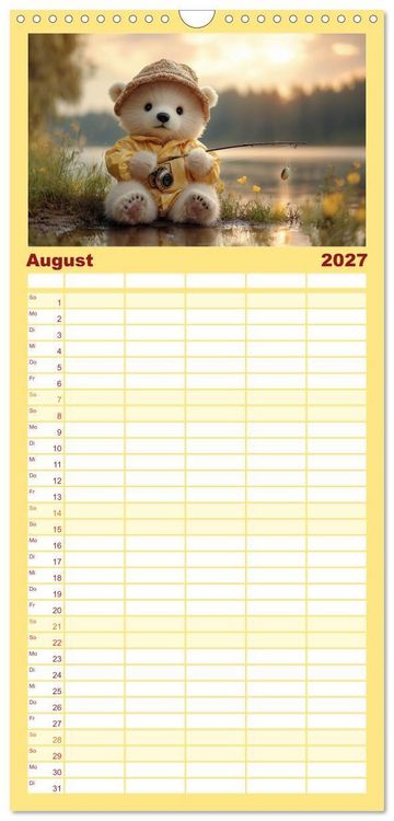 Produktbild: Familienplaner 2027 - Kleiner Eisb&auml;r und die gro&szlig;e Welt mit 5 Spalten (Wandkalender, 21 x 45 cm) CALVENDO