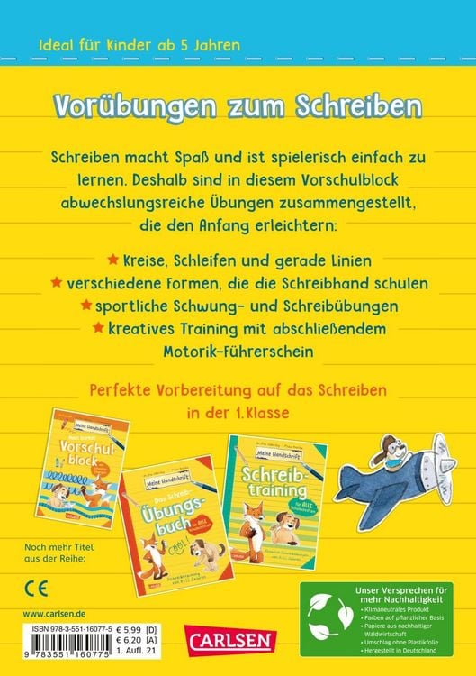 Produktbild: Mein dicker Vorschulblock mit Motorik-F&uuml;hrerschein