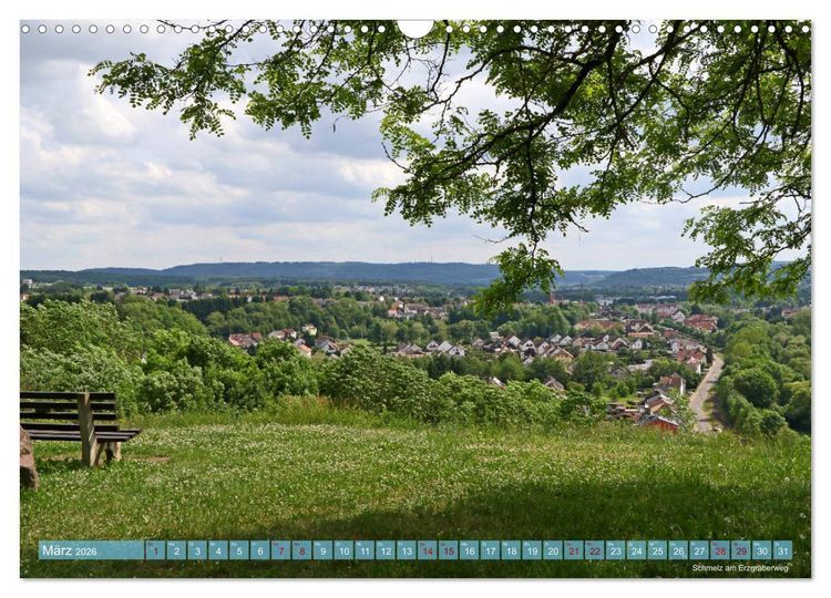 Produktbild: SAARLAND - AUSSICHTSREICH (Wandkalender 2026 DIN A3 quer), CALVENDO Monatskalender