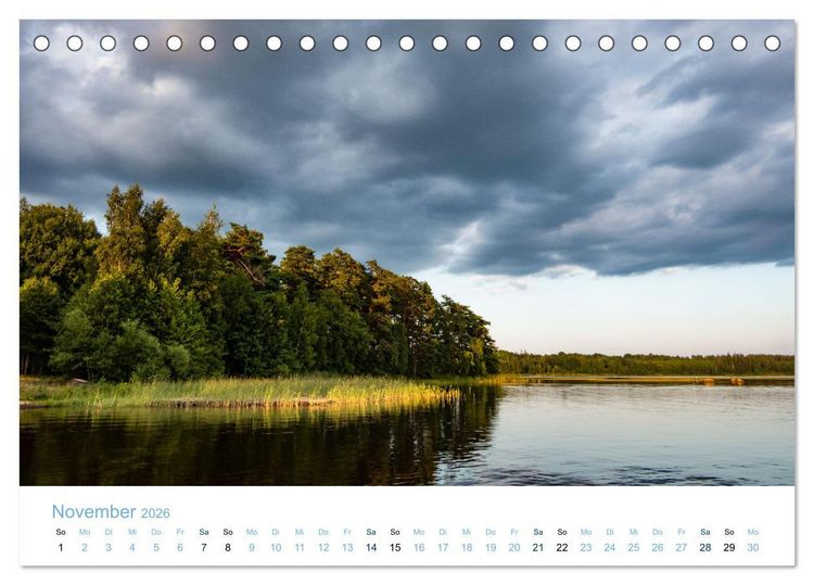 Produktbild: Schwedens Seen (Tischkalender 2026 DIN A5 quer), CALVENDO Monatskalender