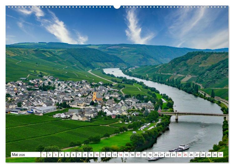 Produktbild: Mosel - Idylle und guter Wein (Wandkalender 2026 DIN A2 quer), CALVENDO Monatskalender